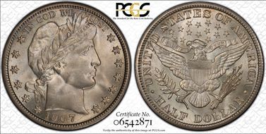 1907 50C MS66+