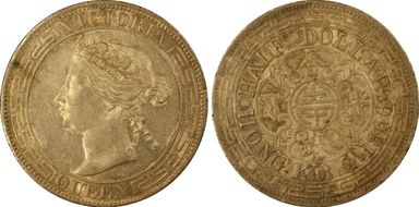 1866 50C AU55