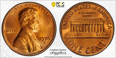 1970-S 1C Doubled Die Obverse MS66+ RD