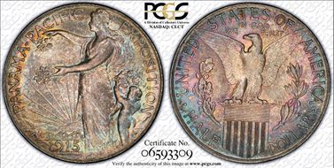 1915-S 50C Panama-Pacific MS66