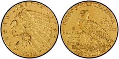 1912 $2.50 PR67