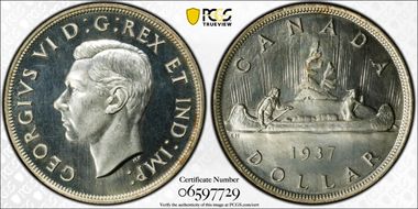 1937 S$1 Mirror SP66
