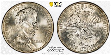 1918 50C Lincoln-Illinois MS66