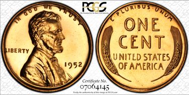 1952 1C PR67RD