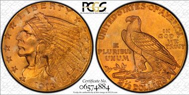 1913 $2.50 MS65