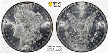 1884 $1 MS64