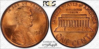 1984 1C Doubled Die Obverse MS66RD