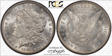1890-CC $1 MS62