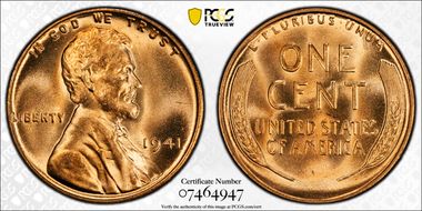 1941 1C MS67+ RD