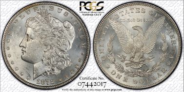 1878 7TF $1 VAM 79, Fill in 8s MS62