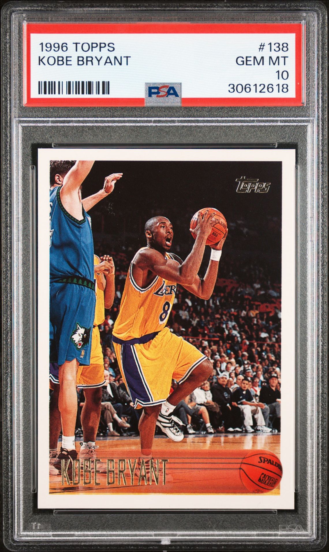 1996 Topps #138 Kobe Bryant front