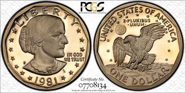 1981-S SBA$1 Type 2 PR70DCAM