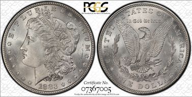 1883 $1 MS65