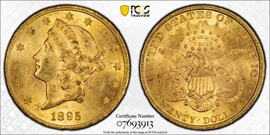 1895 $20 MS62