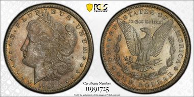 1889-O $1 VAM 2, Oval O MS64