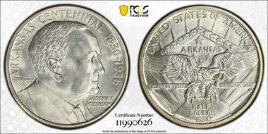 1936 50C Robinson MS65