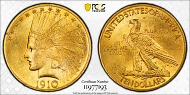 1910 $10 MS63