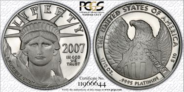 2007-W $10 Statue of Liberty PR69DCAM