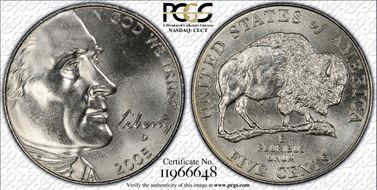 2005-D 5C Bison MS65