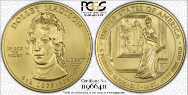 2007-W $10 Dolley Madison First Strike MS70DMPL