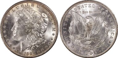 1884-O $1 MS64