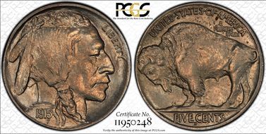 1915-D 5C MS65