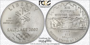 2002-P $1 Olympics-Salt Lake City MS69