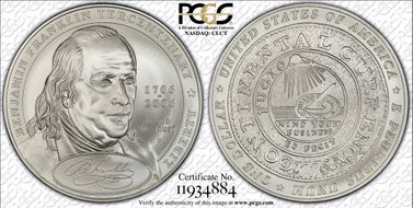 2006-P $1 Franklin-Founding Father MS69