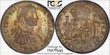 1809-Mo TH 8 R Yon-M8-109 Calico-1308 AU58