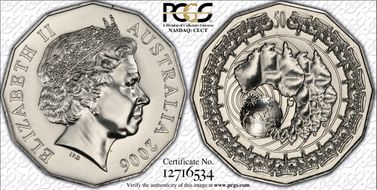 2006 50C Royal Visit MS67