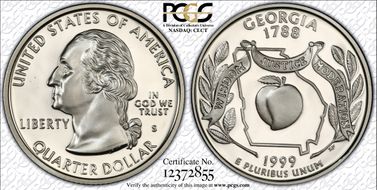 1999-S 25C Georgia Silver PR69DCAM