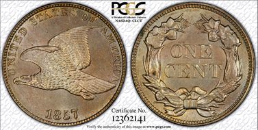 1857 1C DDO & RPD, FS-103, S-10 MS64