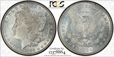 1878 7/8TF $1 VAM 44, Tripled Blossoms MS61