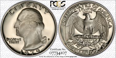 1979-S 25C Type 1 PR70DCAM