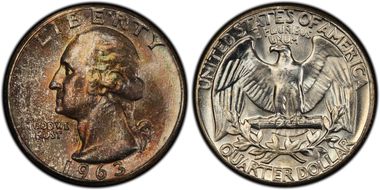 1963 25C Type B Reverse, FS-901 MS66