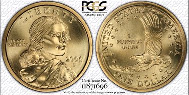 2006-D SAC$1 Satin Finish SP68