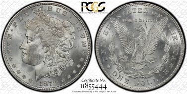 1878 7/8TF $1 Strong, VAM 36, 7/4 MS63
