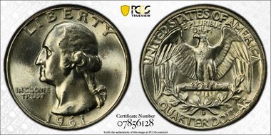 1961-D/D 25C RPM, FS-503 MS65