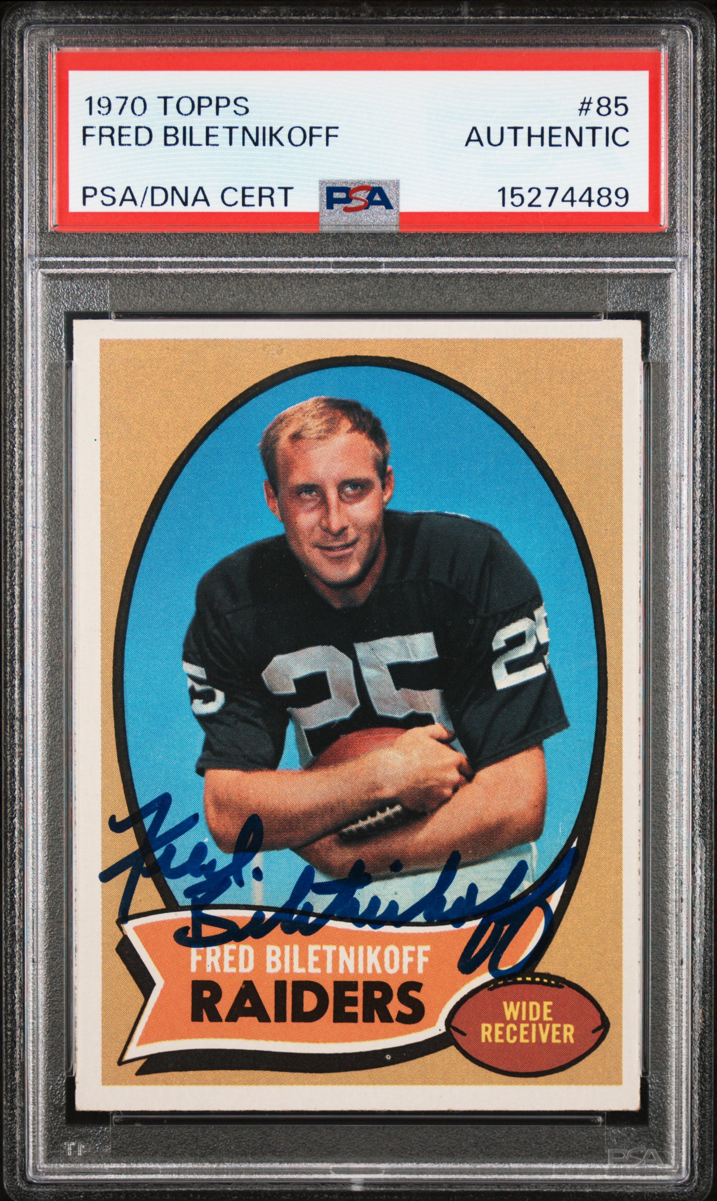 1970 TOPPS #85 FRED BILETNIKOFF