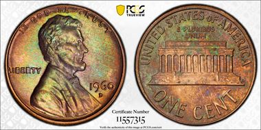 1960-D 1C Large Date MS65BN