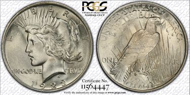 1923 $1 MS65