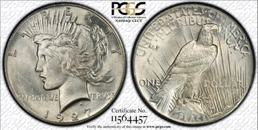 1927 $1 MS64