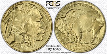 2008 $50 American Buffalo .9999 Fine Gold MS69