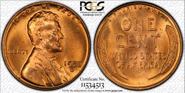 1955-D 1C DDO, FS-101 MS65RD