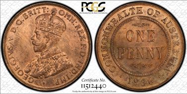 1936 (m) 1D KM-23 MS64RB