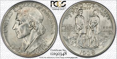 1938-D 50C Boone MS64