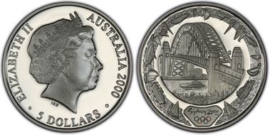 2000-C $5 Olympic - Birds PR68DCAM