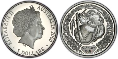2000-P $5 Koala Platinum PR69DCAM