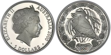 2000-C $5 Olympic - Kookaburra PR68DCAM