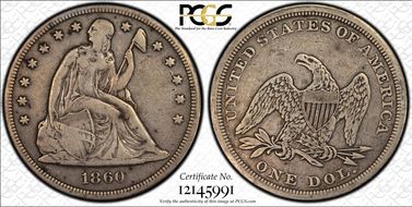1860 $1 VF20